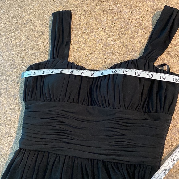 Tahari Black Lined Cocktail Dress 2 - Picture 5 of 15